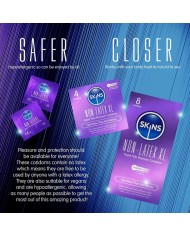 SKINS PRESERVATIVOS SIN LATEX XL PACK 8