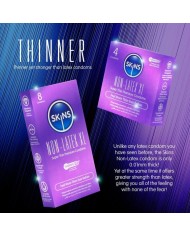 SKINS PRESERVATIVOS SIN LATEX XL PACK 8