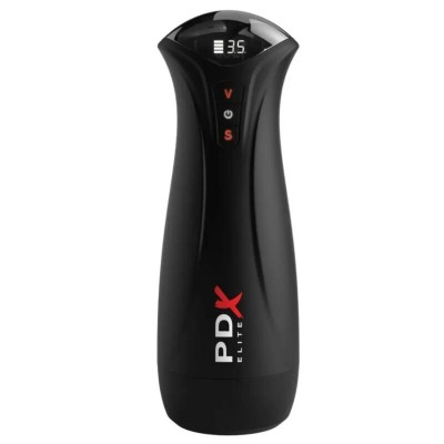 PDX ELITE MASTURBADOR CON SUCCION INTERMITENTE Y VIBRACION FAP GASM