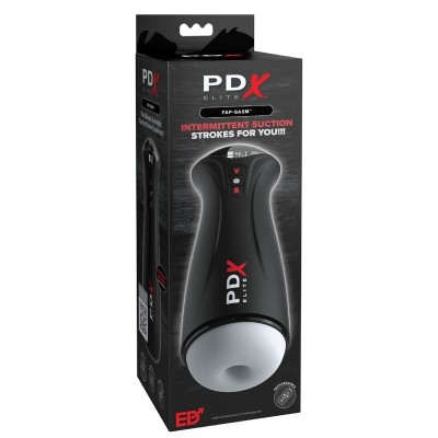 PDX ELITE MASTURBADOR MASCULINO FAP GASM CLEAR CON SUCCION INTERMITENTE