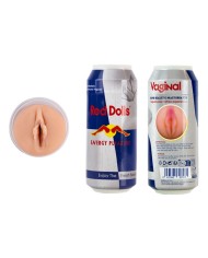 ALIVE RED DOLL MASTURBADOR MASCULINO VAGINA LATA BEBIDA ENERGETICA