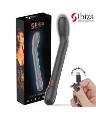 IBIZA VIBRADOR DE PUNTO G CON VIBRACION NEGRO