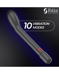 IBIZA VIBRADOR DE PUNTO G CON VIBRACION NEGRO