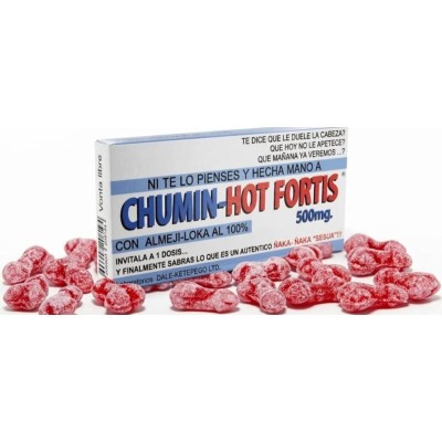 DIABLO GOLOSO CAJA DE CARAMELOS CHUMIN HOT FORTIS