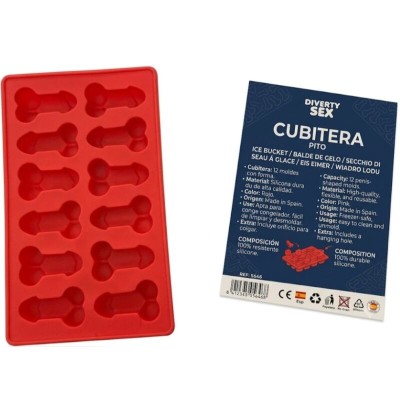 DIABLO PICANTE CUBITERA 12 PENES SILICONA DURA PARA COLGAR AZUL