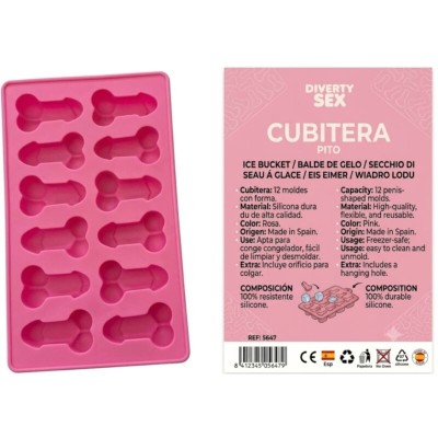 DIABLO PICANTE CUBITERA 12 PENES SILICONA DURA PARA COLGAR ROSA