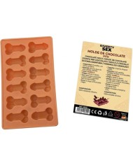 DIABLO PICANTE MOLDE CHOCOLATE 12 PENES SILICONA PARA COLGAR VAINILLA