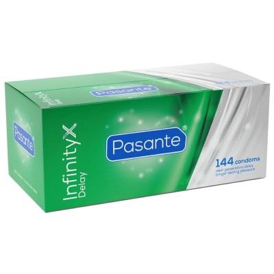 PASANTE DELAY INFINITY PRESERVATIVOS RETARDANTES CAJA 144 UNIDADES