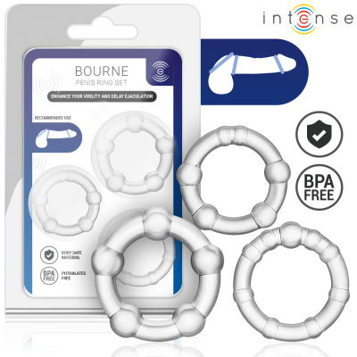INTENSE BOURNE SET DE 3 ANILLOS