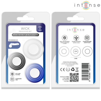 INTENSE WICK SET DE 3 ANILLOS VARIOS COLORES