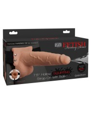 FETISH FANTASY SERIES ARNES AJUSTABLE PENE REALISTICO CON TESTICULOS SQUIRTING 19 CM