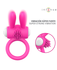 INTENSE HOPPS ANILLO PARA PENE VIBRADOR CON ESTIMULACION CLITORIANA ROSA