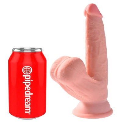 KING COCK PLUS 3D DILDO SWINGING BALLS 127 CM