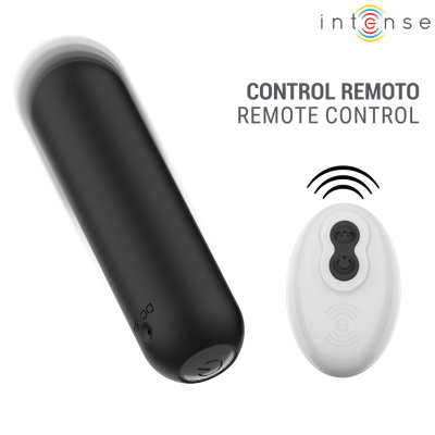 INTENSE JUDY BALA VIBRADORA RECARGABLE CON CONTROL REMOTO NEGRO