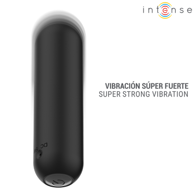 INTENSE JUDY BALA VIBRADORA RECARGABLE CON CONTROL REMOTO NEGRO