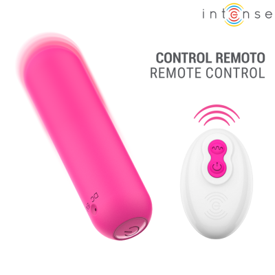 INTENSE JUDY BALA VIBRADORA RECARGABLE CON CONTROL REMOTO ROSA