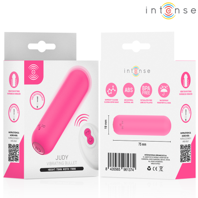 INTENSE JUDY BALA VIBRADORA RECARGABLE CON CONTROL REMOTO ROSA