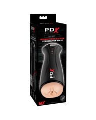 PDX ELITE MASTURBADOR CON SUCCION INTERMITENTE Y VIBRACION FAP GASM