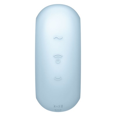 SATISFYER PRO TO GO 3 ESTIMULADOR Y VIBRADOR DOBLE AZUL