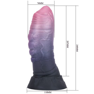 POWER MONSTERS DREADFUL FIEND DILDO BICOLOR 24 CM O 6 CM