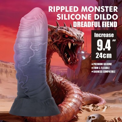 POWER MONSTERS DREADFUL FIEND DILDO BICOLOR 24 CM O 6 CM