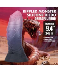 POWER MONSTERS DREADFUL FIEND DILDO BICOLOR 24 CM O 6 CM
