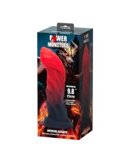 POWER MONSTERS INFERNAL GOLIATH DILDO BICOLOR 25 CM O 6 CM