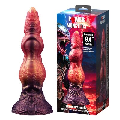 POWER MONSTERS SAVAGE BEASTLORD DILDO FANTASIA TRICOLOR 24 CM O 5 CM