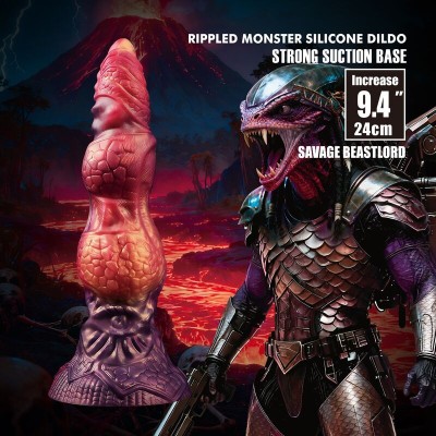 POWER MONSTERS SAVAGE BEASTLORD DILDO FANTASIA TRICOLOR 24 CM O 5 CM