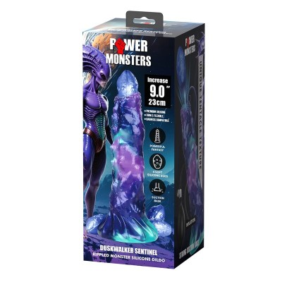 POWER MONSTERS DUSKWALKER SENTINEL DILDO HINCHABLE FANTASIA TRICOLOR 23 CM O 5 CM