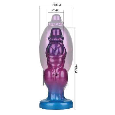 POWER MONSTERS RIFT TITAN DILDO HINCHABLE FANTASIA BICOLOR 24 CM O 5 CM