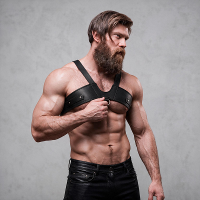 FETISH SUBMISSIVE ATTITUDE ARNES ECOPIEL BRIGADE PECHO HOMBRE