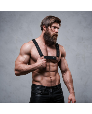 FETISH SUBMISSIVE ATTITUDE ARNES DEPORTIVO AJUSTABLE NEOPRENO PECHO HOMBRE
