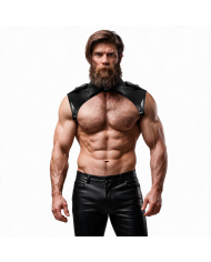 FETISH SUBMISSIVE ATTITUDE ARNES BRIGADE AJUSTABLE ECOPIEL CUELLO HOMBRE