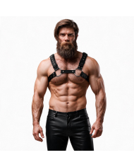 FETISH SUBMISSIVE ATTITUDE ARNES ECOPIEL PECHO CON TACHUELAS HOMBRE
