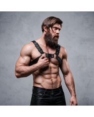 FETISH SUBMISSIVE ATTITUDE ARNES BULLDOG AJUSTABLE ECOPIEL PECHO HOMBRE