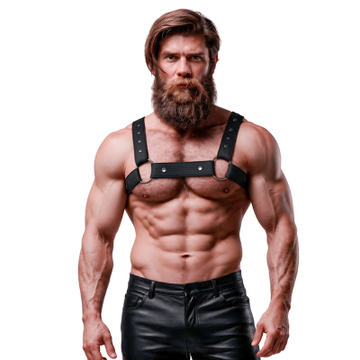 FETISH SUBMISSIVE ATTITUDE ARNES DEPORTIVO AJUSTABLE NEOPRENO PECHO HOMBRE