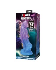 POWER MONSTERS ATLANTEANS DILDO REALISTICO CON VENTOSA 19 CM O 5 CM AZUL Y MORADO