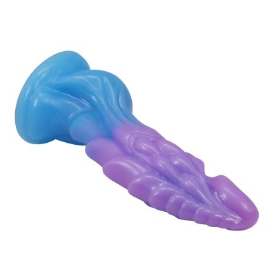 POWER MONSTERS ATLANTEANS DILDO REALISTICO CON VENTOSA 19 CM O 5 CM AZUL Y MORADO