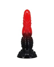 POWER MONSTERS FIRE DRAGON DILDO FANTASIA CON VENTOSA 245 CM O 58 CM ROJO Y NEGRO