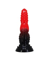 POWER MONSTERS FIRE DRAGON DILDO FANTASIA CON VENTOSA 245 CM O 58 CM ROJO Y NEGRO