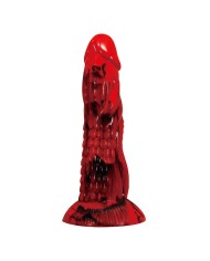 POWER MONSTERS MINOTAUR DILDO FANTASIA CON VENTOSA 21 CM O 5 CM ROJO Y NEGRO