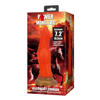 POWER MONSTERS BLAZEHEART CHARGER DILDO 185 CM O 45 CM