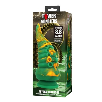 POWER MONSTERS ABYSSAL COLOSSUS DILDO BICOLOR 225 CM O 6 CM