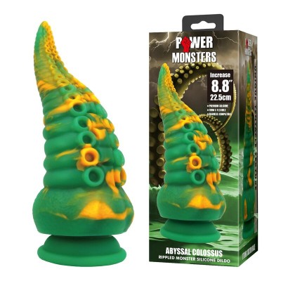 POWER MONSTERS ABYSSAL COLOSSUS DILDO BICOLOR 225 CM O 6 CM