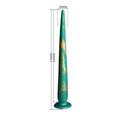 POWER MONSTERS WILDWYRM TAIL DILDO BICOLOR 47 CM O 4 CM