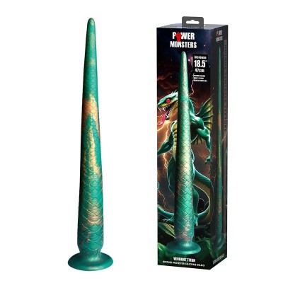 POWER MONSTERS WILDWYRM TAIL DILDO BICOLOR 47 CM O 4 CM