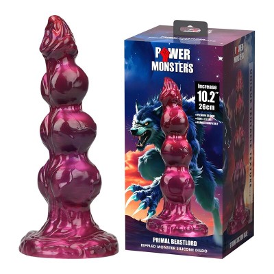 POWER MONSTERS PRIMAL BEASTLORD DILDO FANTASIA ROSA TRANSLUCIDO 26 CM O 5 CM