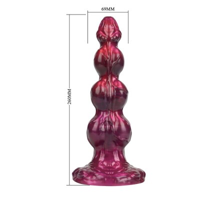POWER MONSTERS PRIMAL BEASTLORD DILDO FANTASIA ROSA TRANSLUCIDO 26 CM O 5 CM