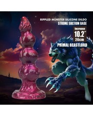 POWER MONSTERS PRIMAL BEASTLORD DILDO FANTASIA ROSA TRANSLUCIDO 26 CM O 5 CM